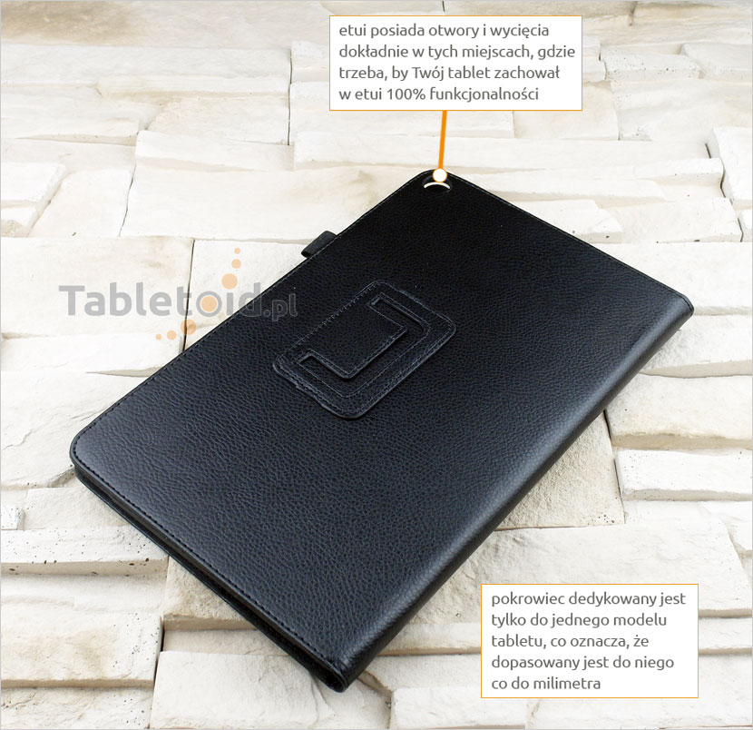 pokrowiec na tablet ze skóry ekologicznej